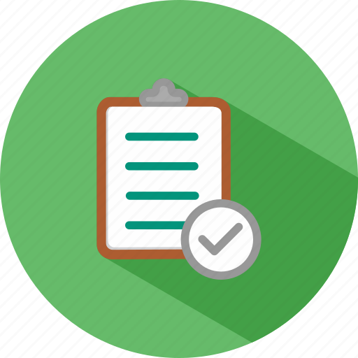 Accepted, accounts, banking, checklist, clipboard, items, tick icon - Download on Iconfinder