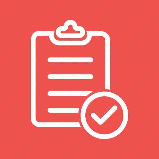 Accepted, accounts, banking, checklist, clipboard, items, tick icon - Download on Iconfinder