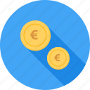 cash, coins, currency, emolument, euro, monetary resource, money