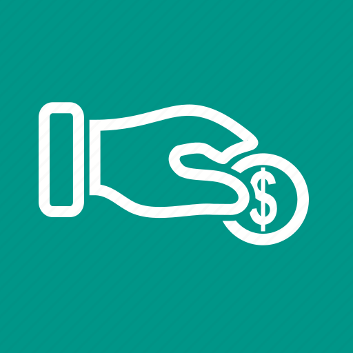 Cash, coin, donate, donation, fund, hand, money icon - Download on Iconfinder
