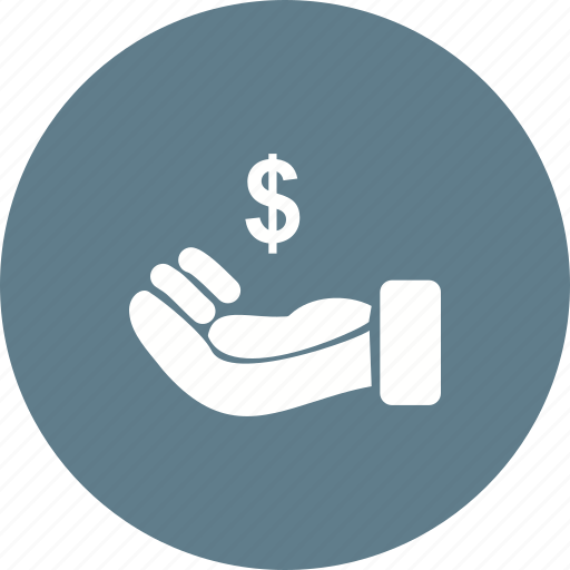 Currency, dollar, hand, loan, market, money, wealth icon - Download on Iconfinder