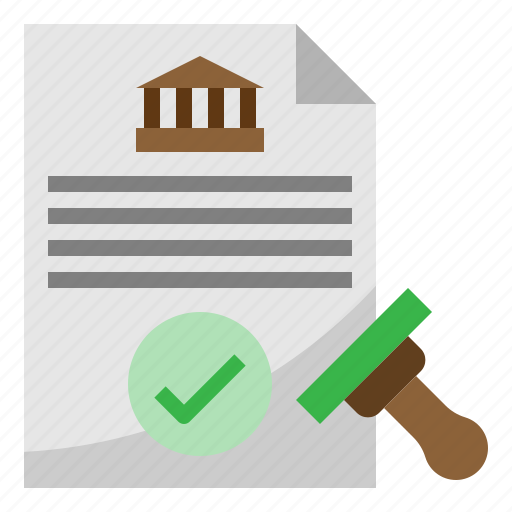 Approved, banking, document, loan, stamp icon - Download on Iconfinder