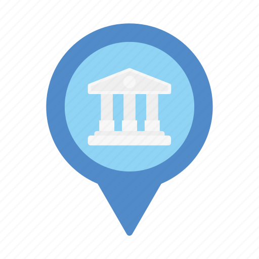 Bank, location, gps, marker, money, direction, map icon - Download on Iconfinder