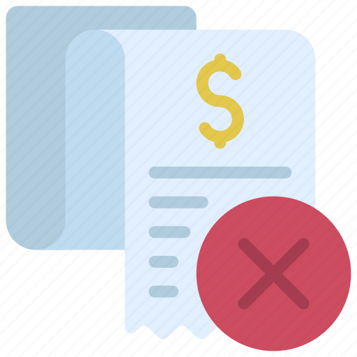Missed, bill, payment, insolvency, crisis, receipt icon - Download on Iconfinder