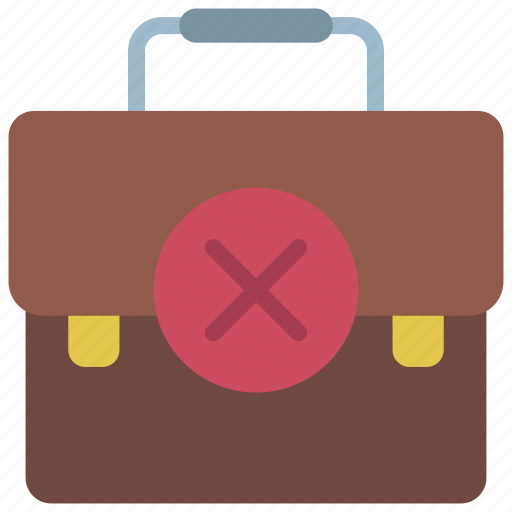 No, job, insolvency, crisis, briefcase, jobless icon - Download on Iconfinder