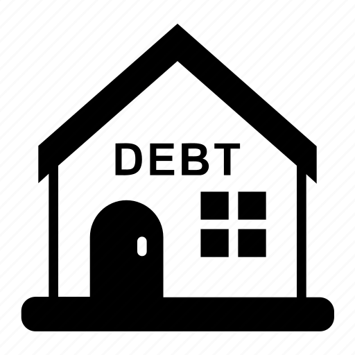 Bank house, business crises, credit house, debt house, house crises icon - Download on Iconfinder
