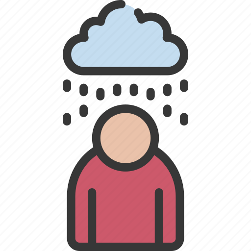 Depression, insolvency, crisis, sadness, rain icon - Download on Iconfinder