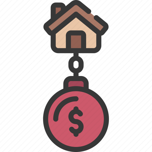 House, debt, insolvency, crisis, mortgage, home icon - Download on Iconfinder