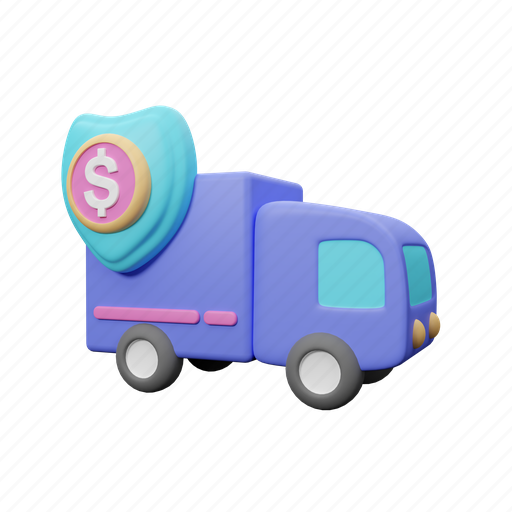 Bank, car 3D illustration - Download on Iconfinder