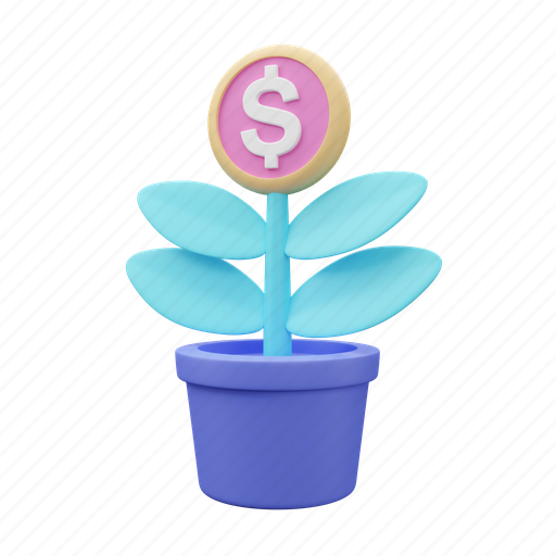 Money, grow 3D illustration - Download on Iconfinder