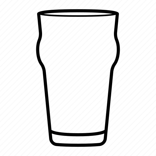 Drinkware, glass, glassware, pint glass, pub glass icon - Download on Iconfinder