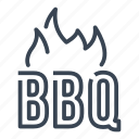 bbq, barbecue, sign, flame