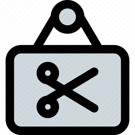 Sign board, salon, barber, scissors icon - Download on Iconfinder