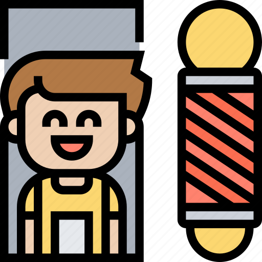 Barber, pole, shop, haircut, service icon - Download on Iconfinder