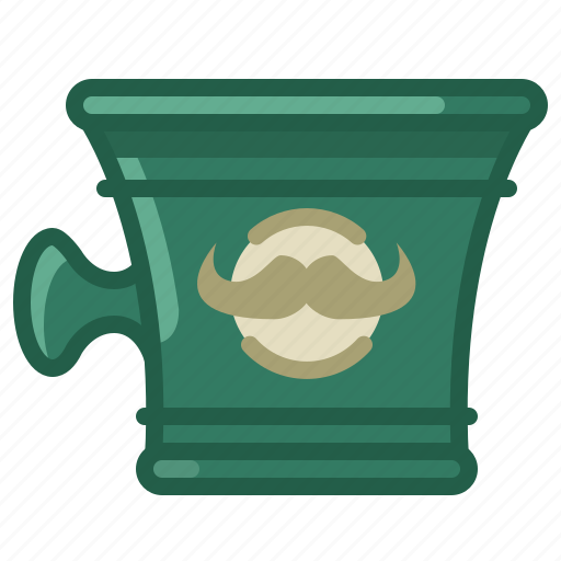Barber, cup, shaving, shop, soap, soaping icon - Download on Iconfinder