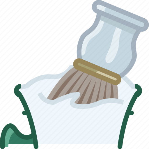 Barber, brush, cup, foam, shaving, soap icon - Download on Iconfinder