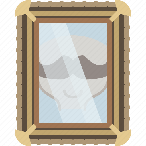 Barber, face, glass, head, mirror, moustache icon - Download on Iconfinder