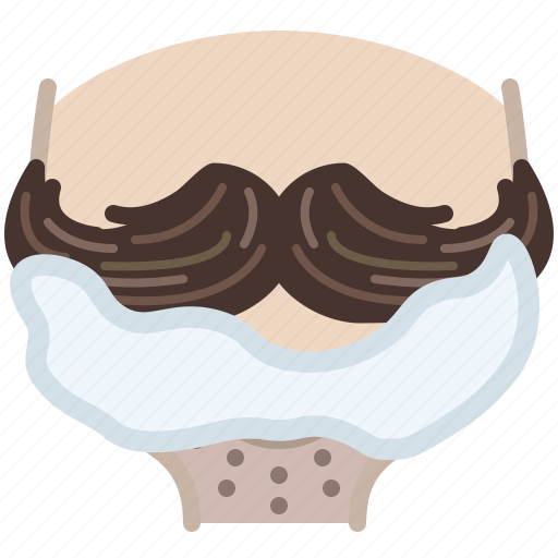 Barber, foam, head, moustache, shaving, hipster icon - Download on Iconfinder