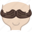 avatar, barber, head, moustache, shaving, hipster 