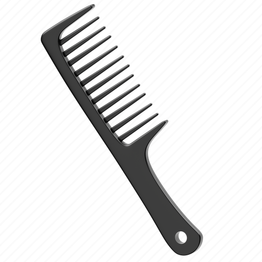 Comb, hair, comb hair, hairstyle, salon, beauty, barber 3D illustration - Download on Iconfinder