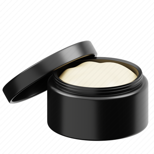 Pomade, beauty, hair, makeup, cosmetic, cosmetics, cream 3D illustration - Download on Iconfinder