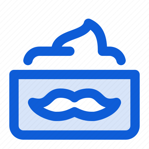 Mustache, cream, facial, hair, grooming, beard, care icon - Download on Iconfinder