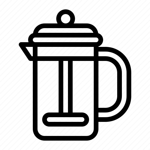Brew, french press, pot, tea, coffee icon - Download on Iconfinder