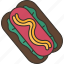 hotdog, sausage, meal, tasty, food 