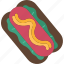 hotdog, sausage, meal, tasty, food 