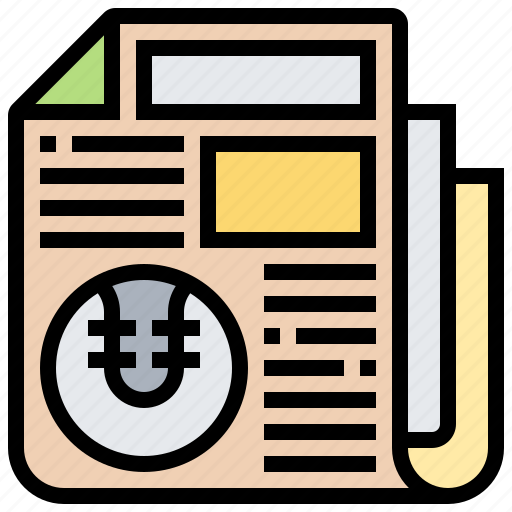 Article, document, journal, newspaper, sport icon - Download on Iconfinder