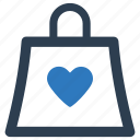 bag, favorite, heart, love, shopping
