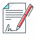 agreement, contract, document, sign, signature