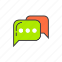 bubble, chat, communication, message, talk