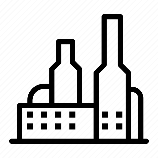 Architecture, building, refinery, factory, industry icon - Download on Iconfinder