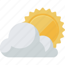 cloud, forecast, sun, weather, widget