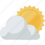 cloud, forecast, sun, weather, widget 