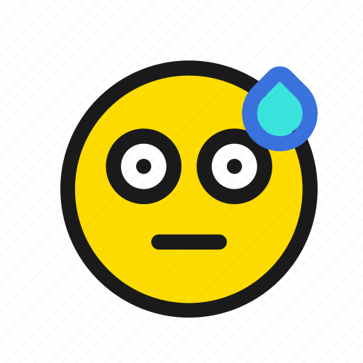 Confused, amazed, surprised, shocked, cold, sweat, emoji icon - Download on Iconfinder