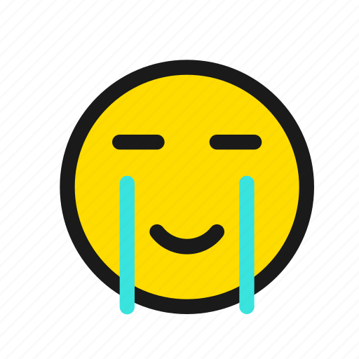 Crying, smile, happy, tears, emoji, smiiley, emoticon icon - Download on Iconfinder