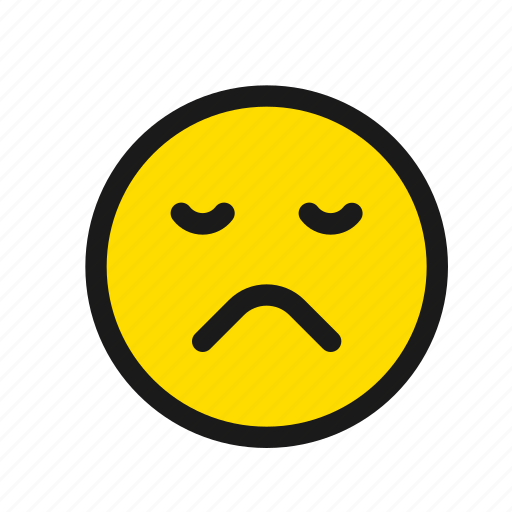 Frown, upset, disappointed, angry, emoji, smiiley, emoticon icon - Download on Iconfinder