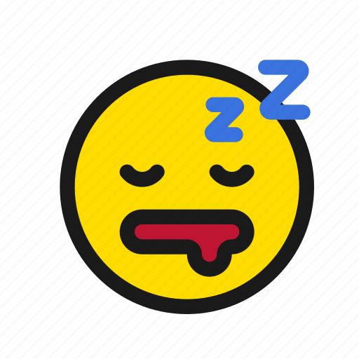Sleepy, sleep, sleeping, drooling, emoji, smiiley, emoticon icon - Download on Iconfinder
