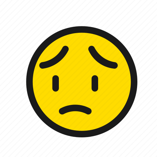 Worry, disappointed, pensive, sad, emoji, smiiley, emoticon icon - Download on Iconfinder
