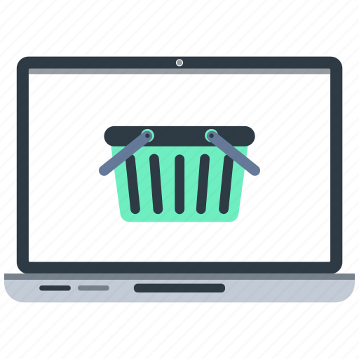 Basket, computer, laptop, macbook, notebook, online shopping icon - Download on Iconfinder