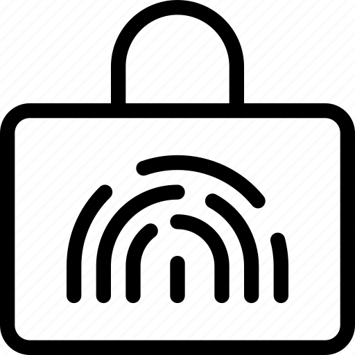 Data, fingerprint, lock, secure icon - Download on Iconfinder