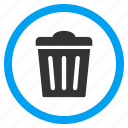 delete, dustbin, recycle bin, remove, rubbish basket, trash can, trashcan 