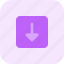 arrow, down, square, business, user, interface, finance 