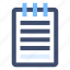 document, notebook, summary, file, note 