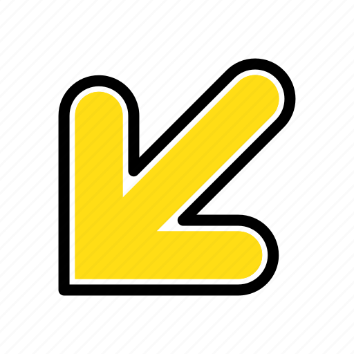Arrow, down, left icon - Download on Iconfinder