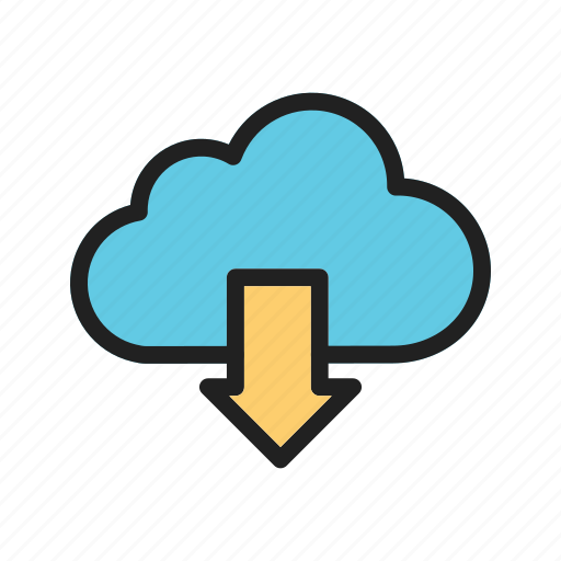 Basic, cloud, download icon - Download on Iconfinder