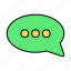 basic, chat, message, speech, talk, text, ui 