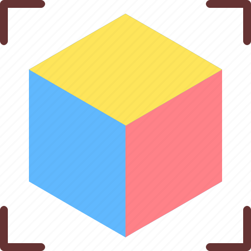 Cube, geometry, image, model, rounded, square icon - Download on Iconfinder